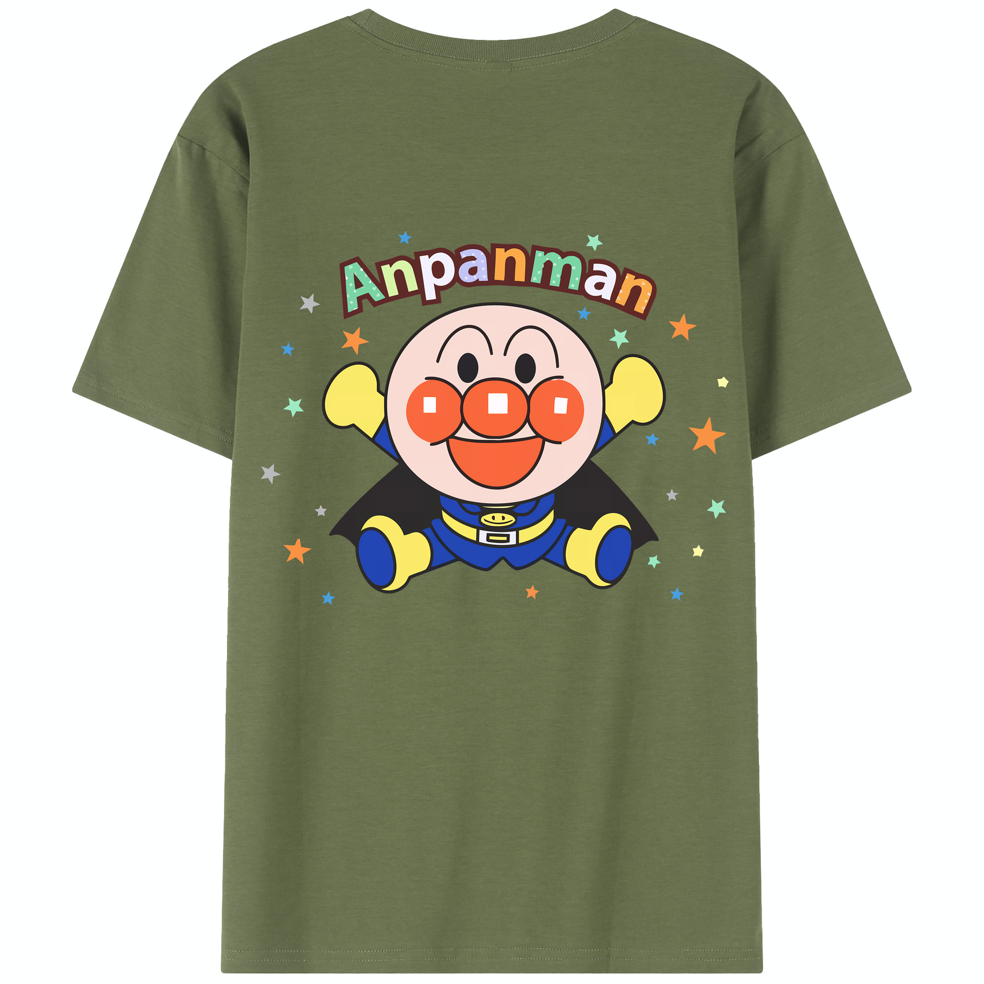（画像用） アンパンマン Anpanman 綿100％半袖Tシャツ（背面プリント）